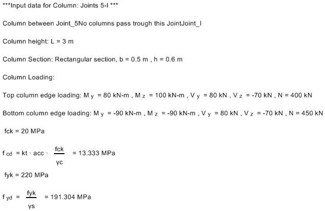 Concrete Frame Calculations in RCsolver