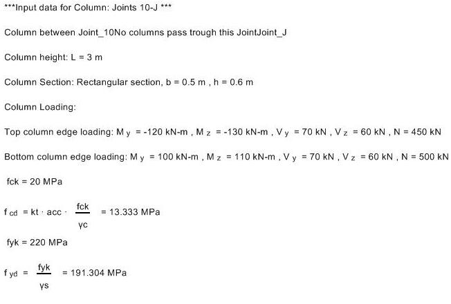 Concrete Frame Calculations in RCsolver