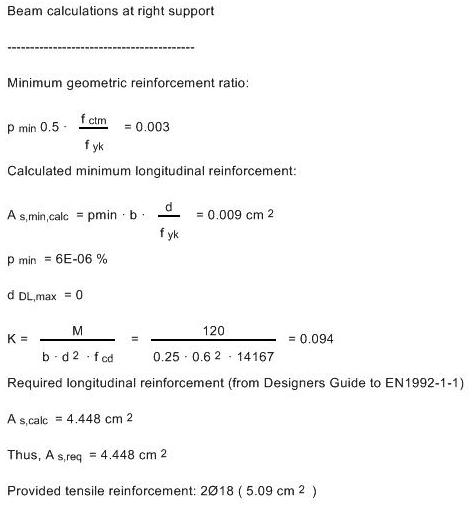 Concrete Frame Calculations in RCsolver