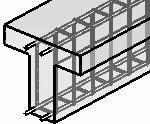 Concrete beam with reinforcement rebars 3D in RCsolver